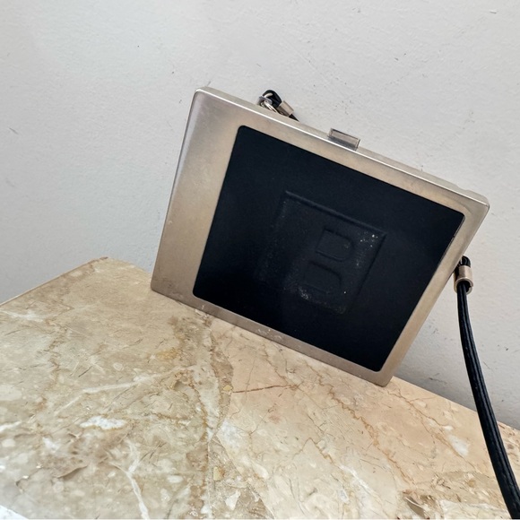 Bally Black leather and Silver Crossbody case - Picture 8 of 9